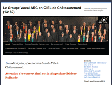 Tablet Screenshot of groupevocalarcenciel.fr